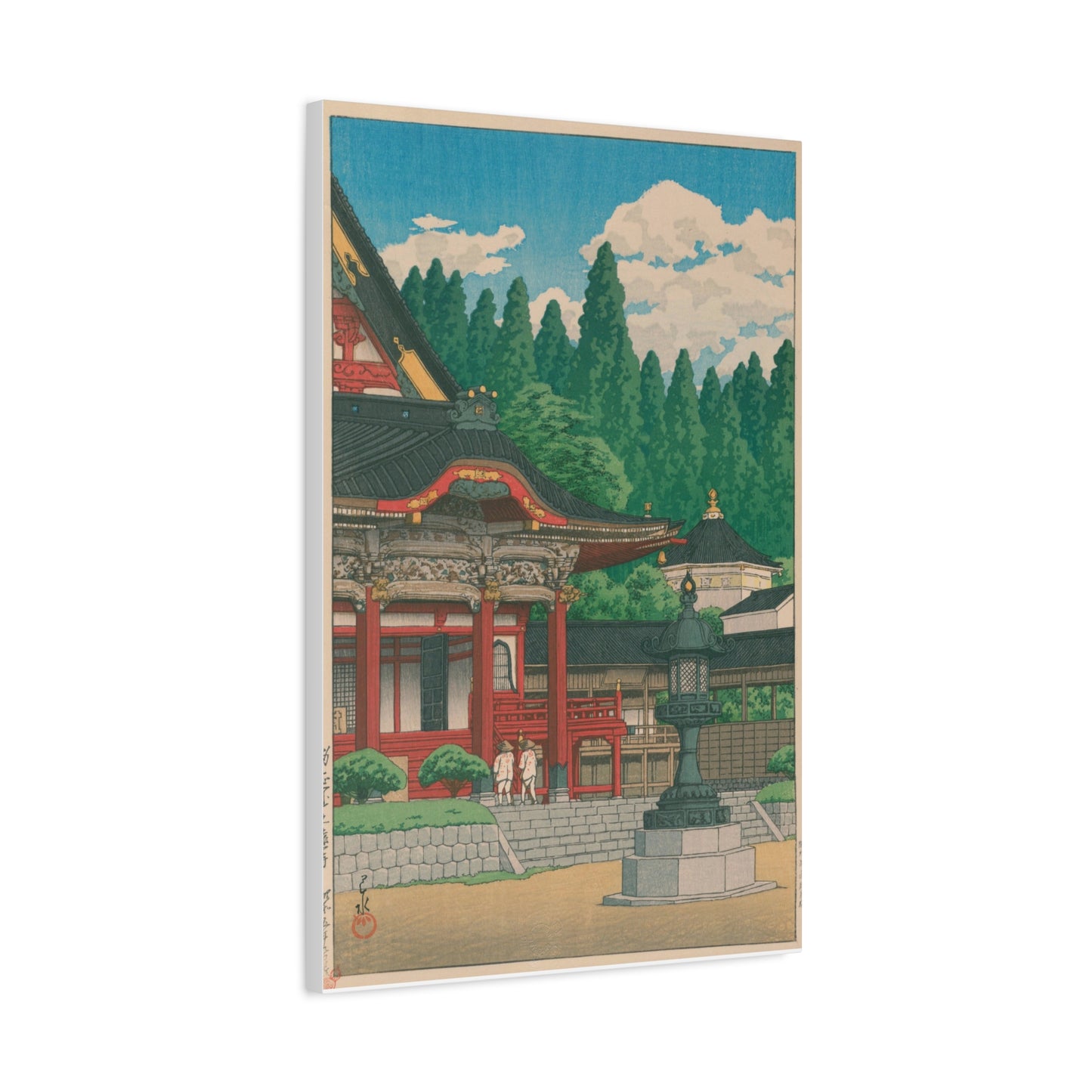 Fudo Temple, Meguro - Kawase Hasui